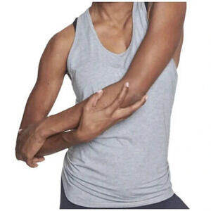 Athleta Women's Size Large Gray Essence Open Tie Back Tank Top